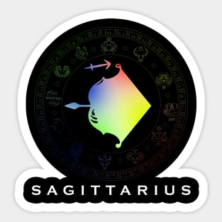 Zodiac sign Sagittarius T-shirt Sticker